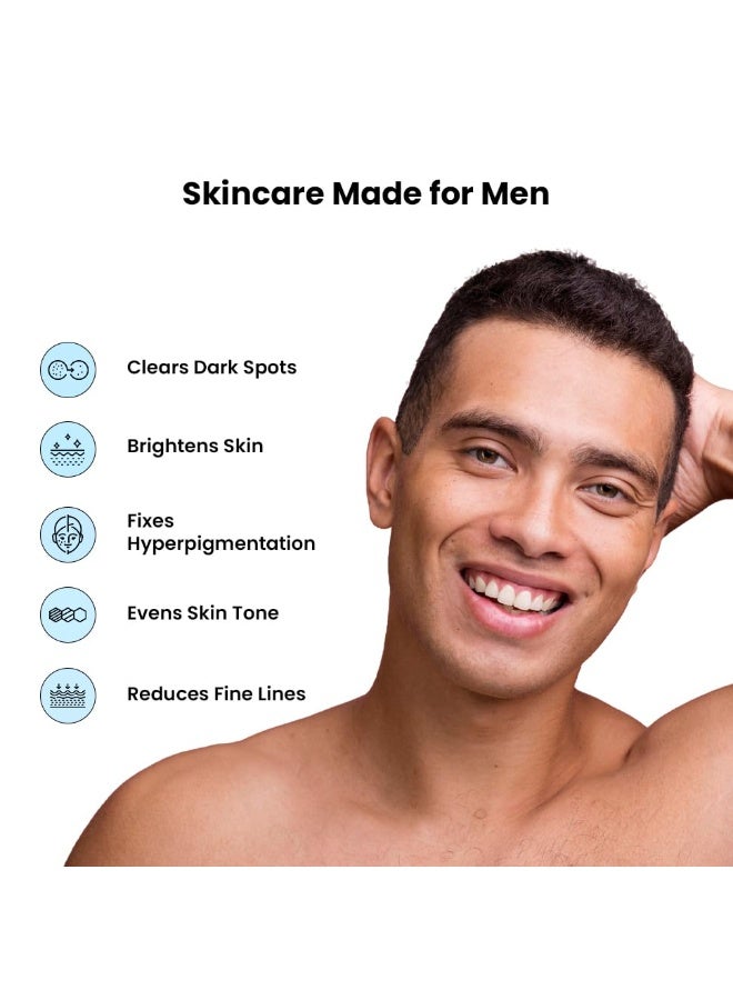 ThriveCo Brightening Pro Serum for Men | Kojic acid, Vitamin C & Diacnemide™ | Skin Brightening, Acne Control & Boosts Hydration | Fades dark spots & Reducess Dullness | For All Skin Types | 30ml - Image 2